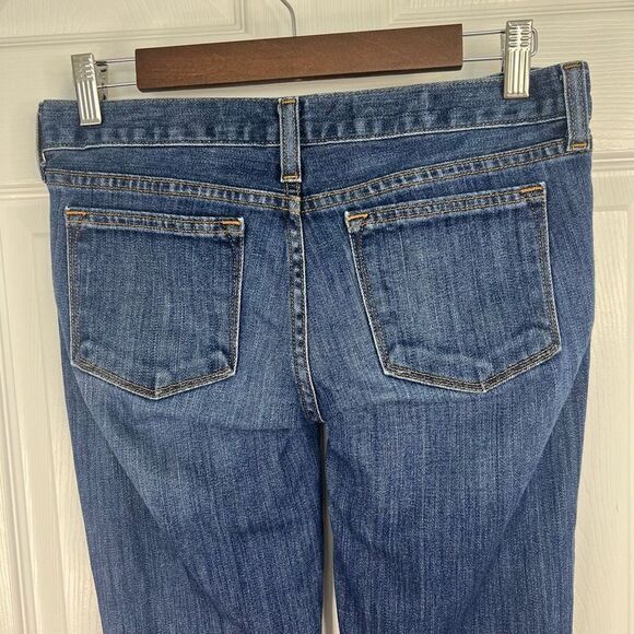 J. Crew Mid Wash Blue Low Rise Toothpick Stretch Ankle Denim Jeans Size 26 - Picture 6 of 14
